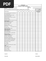 Fuel Truck Operator's Daily Checklist