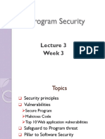 Lecture 3 - Program Security