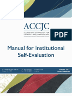 Manual For Institutional Self Evaluation AUG2017 Revised Edition