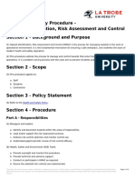 Health and Safety Procedure - Hazard Identification Risk Assessment and Control