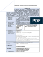 Formato - Intervención - Psicoeducativa - en Escuelas - Especializadas