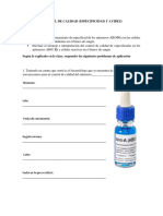 Control de Calidad ( (Especificidad y Avidez) )