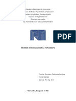 Informe Introducción A La Topografía.