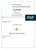 Rapport de Stage D'initiation: Faculté Des Sciences Economiques Et de Gestion de Mahdia