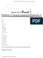 French Subject Pronouns - Je, Tu, Il, Elle, Nous, Vous, Ils, Elles - Lawless French Grammar