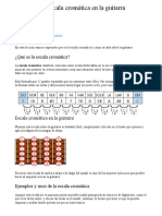 La Escala Cromática en La Guitarra