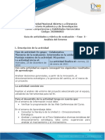 Guia de Actividades y Rúbrica de Evaluación - Fase 3 - Análisis Del Entorno