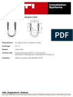 Standard U Bolt Untuk Satuan Inchi