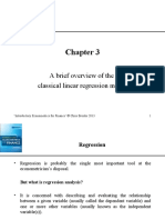 A Brief Overview of The Classical Linear Regression Model: Introductory Econometrics For Finance' © Chris Brooks 2013 1