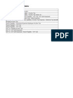 Taxation Risk Control Matrix