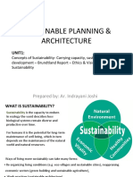 Sustainable Planning & Architecture: Prepared By: Ar. Indrayani Joshi