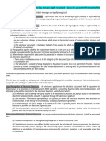 Is Electronic Writing or Document and Data Messages Legally Recognized? Discuss The Parameters/framework of The Law