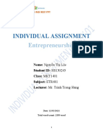 Individual Assignment: Entrepreneurship