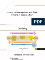 Inventory Management and Risk Pooling in Supply Chain