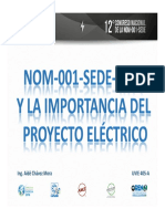 3 La NOM-001-SEDE y La Importancia Del Proyecto Eléctrico