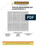 Sopa de Letras de Aprendizaje Por Descubrimiento - 4