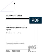 Arcadis Orbic: System Maintenance Instructions