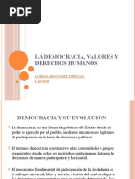 LA DEMOCRACIA, VALORES y DERECHOS HUMANOS