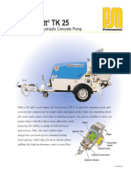 Thom-Katt TK 25: Trailer-Mounted Hydraulic Concrete Pump