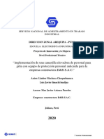 Implementación de Una Canastilla Elevadora de Personal para Grúa Con Equipo de Protección Personal Anticaída para La Empresa Constructora D&R S.A.C.