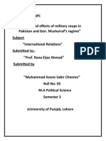 Causes and Effects of 1999 Military Coup - IR..Anees