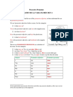 Possessive Pronouns Armando de La Vara Flores Mi 5-1: Definition