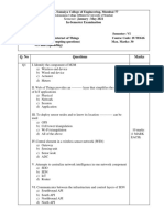 Template of Question Paper Without Co - For Students