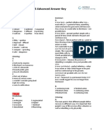 Advance Outcomes Answer Key