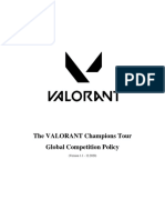 En VALORANT Champions Tour Global Competition Policy