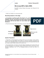 Confocal Raman Microscopy (Witec Alpha 300R) : Sample Preparation