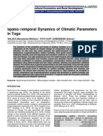 Spatio-Temporal Dynamics of Climatic Parameters in Togo