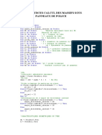 Codes Sources Calcul Des Massifs Sous Panneaux de Police