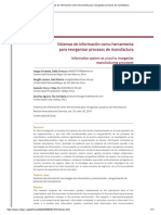 Sistemas de Información Como Herramienta para Reorganizar Procesos de Manufactura