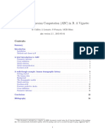 Approximate Bayesian Computation (ABC) in R: A Vignette