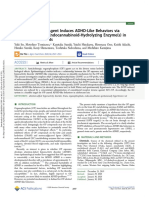 Organophosphate Agent Induces ADHD-Like Behaviors Via Inhibition of Brain Endocannabinoid-Hydrolyzing Enzyme(s) in Adolescent Male Rats