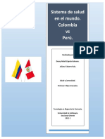 Sistema de Salud en El Mundo. Perú Vs Colombia. Deasy Zapata y Juliana Tabares