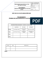 Procedimiento Prueba de Aislación Alto Voltaje HI-POT