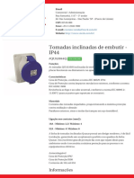 Tomadas Inclinadas de Embutir - IP44 - QUA3044Q