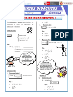 Leyes de Exponentes Potenciación para 1,2, y 3 de Secundaria