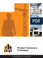 Product Summary Catalogue: Creating Solutions For Construction