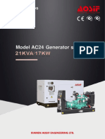 Model AC24 Generator Set: Cummins Series