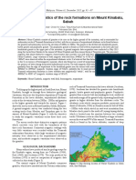 Magnetic Characteristics of The Rock Formations On Mount Kinabalu, Sabah