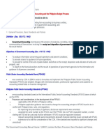 Module 1: Introduction To Government Accounting and The Philippine Budget Process