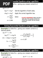 5solving Exponential Equations Using Logarithms