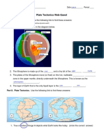 Plate Tectonics Web-Quest: Part I: Earth's Structure. Use The Following Link To Find These Answers