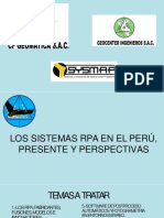 Los Sistemas Rpa en El Peru Presente y Perspectivas