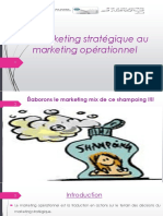 Du Marketing Stratégique Au Marketing Opérationnel