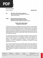 COMUNICADO No PDDI-001-21