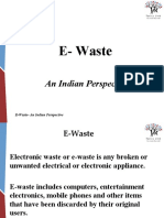 E-Waste: An Indian Perspective