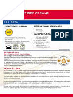 Total Quartz Ineo C3 5W-40: Key Data